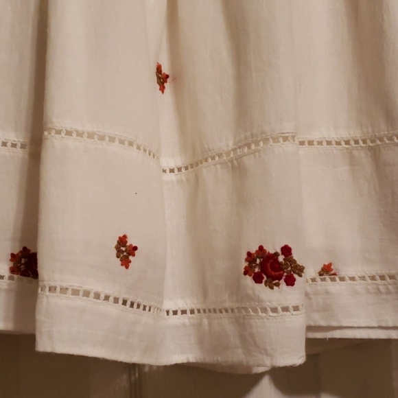 NWT Free People XS ivory peasant dress - Picture 4 of 8